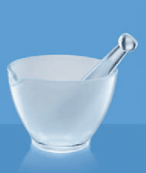 7210 - GLASS MORTAR AND PESTLE