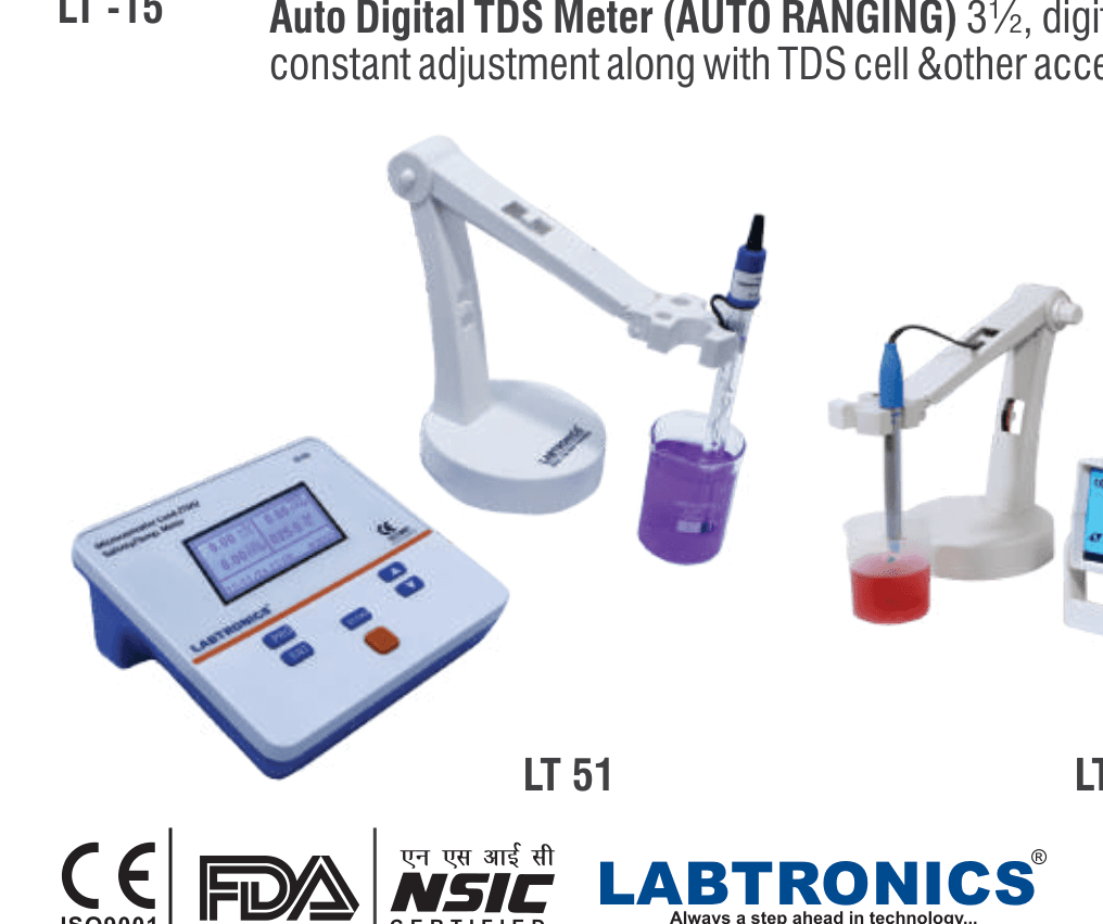 Microprocessor Conductivity/TDS/Salinity/Temp Meter (Graphical)